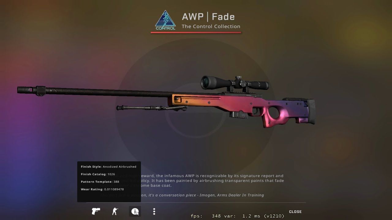 Что такое градиент (Fade) в CS2 — гайд по скинам